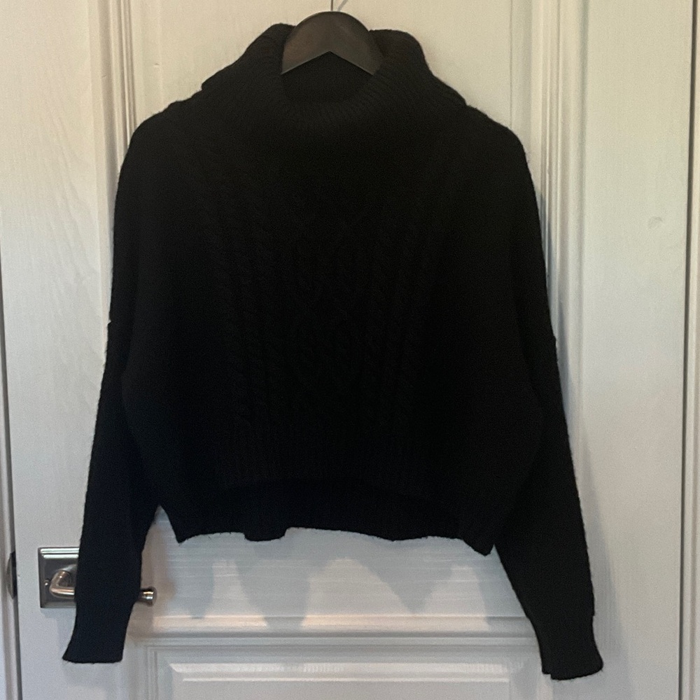 Jack by BB Dakota Black Cowl Neck Sweater